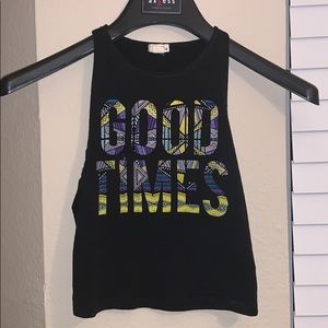 Good vibes crop tank